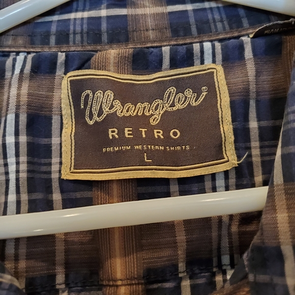 Wrangler Retro Pearl Snap Button Down Western Wear - Picture 4 of 8